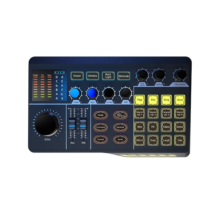 USB-Звуковая карта для записи внешняя профессиональная подключение прямой трансляции с аудио интерфейсом OTG звуковая цифровая студийная