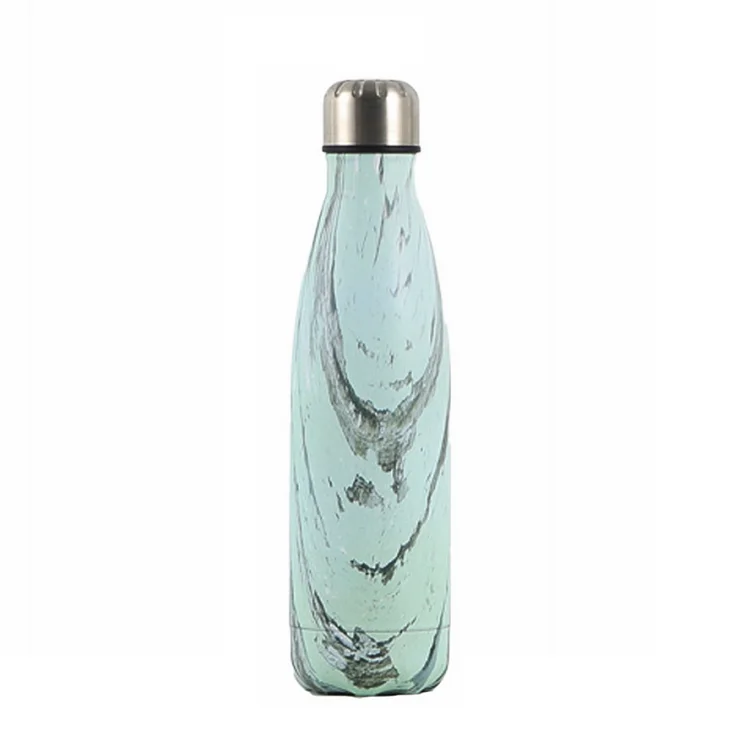 Eco friendly metallic thermo coke water bottle vacuum insulated sports flasks stainless steel cola bottle