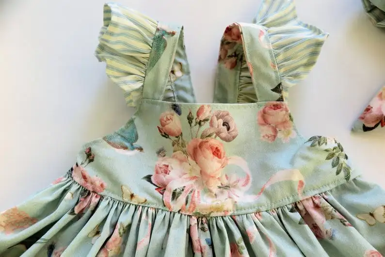 Baby Girl Clothes Girls Floral Summer Dresses Girls Clothing