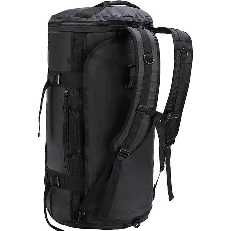 Water-resistant hiking backpack 60L gym bags with shoe compartment sports outdoor travel backpacks