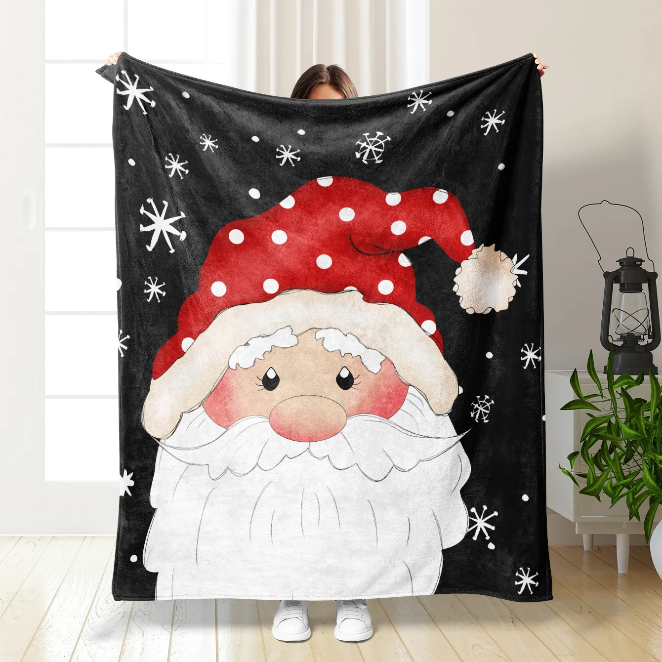 Wholesale 3D Digital Print Sherpa Sublimation Family Gifts Blanket Comfortable Soft Sofa Bed Custom Flannel Christmas Blanket