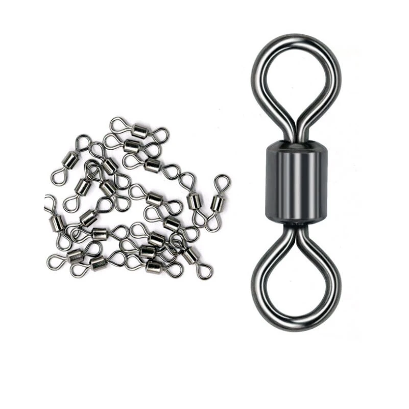 Gorgons 1000pcs/bag  carp fishing rolling swivels terminal fishing tackle accessories for fishing hook connector