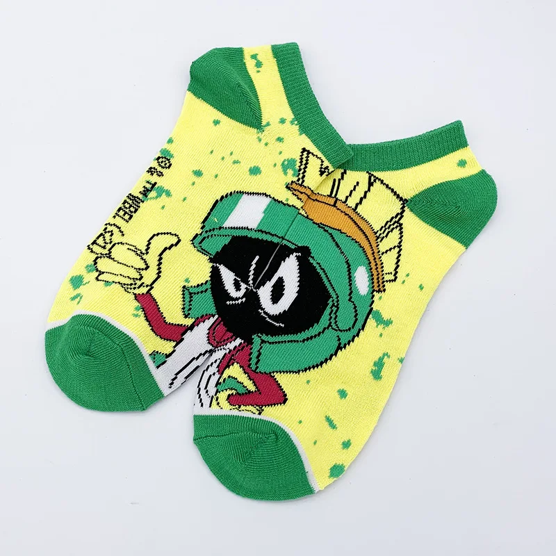 Calcetines Dibujos Animado Korea Style Rabbit Cute funny Cartoon Breathable Cotton Anime Short Boat Fashion Women Ankle Socks