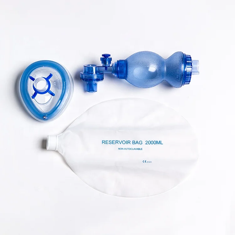 Resuscitation Device Medical Grade PVC/Silicone/SEBS Neonatal Manual Resuscitator Ambu Bag