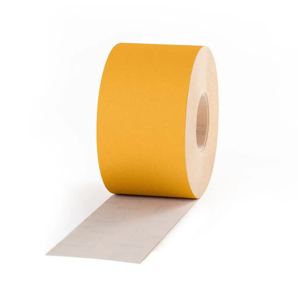 Smirdex 820 Aluminium Oxide   yellow Sanding Paper  roll abrasive paper roll Abrasive Velour sheet roll