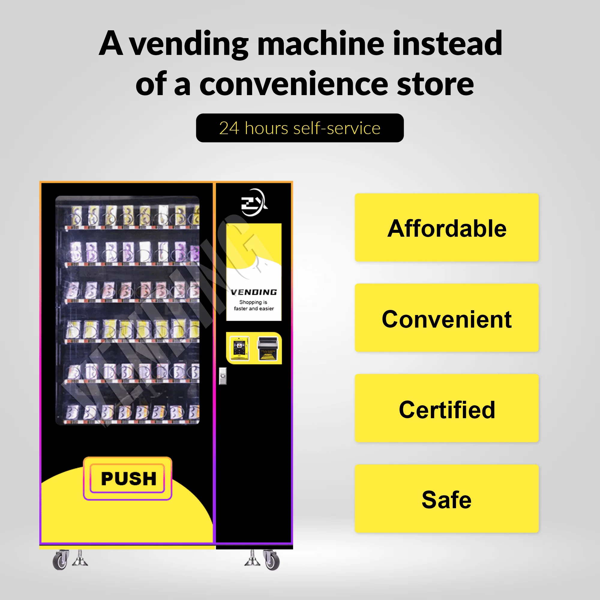 ZX Mini Slim Small Combo Refrigerated Little Vending Machine For Sale Snacks Drinks Beverages