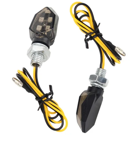 2Pcs Led Motorbike Lampe LED Indicators Light LED Turn Signal Light Super Bright Amber Blinker Motorcycle Universal Mini Light