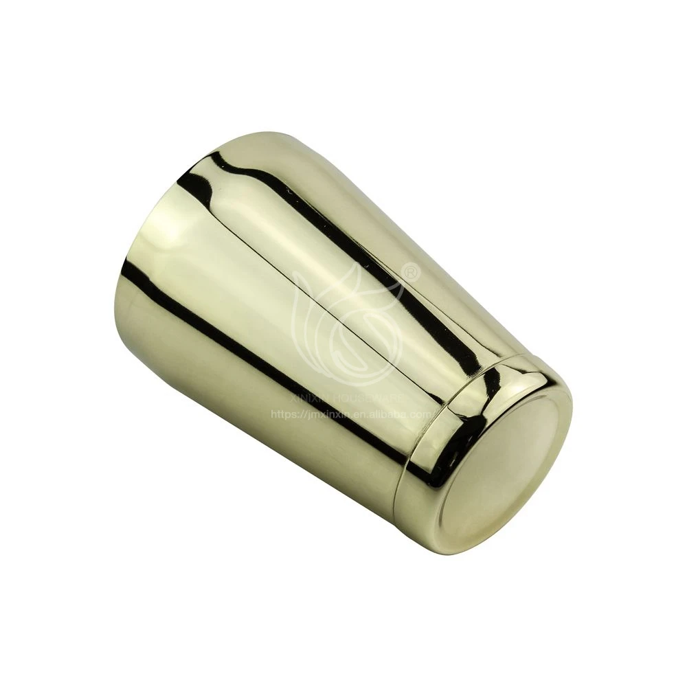 New Design Metal Gold 304 Stainless Steel Boston Cocktail Shaker Set For Professional Bartender