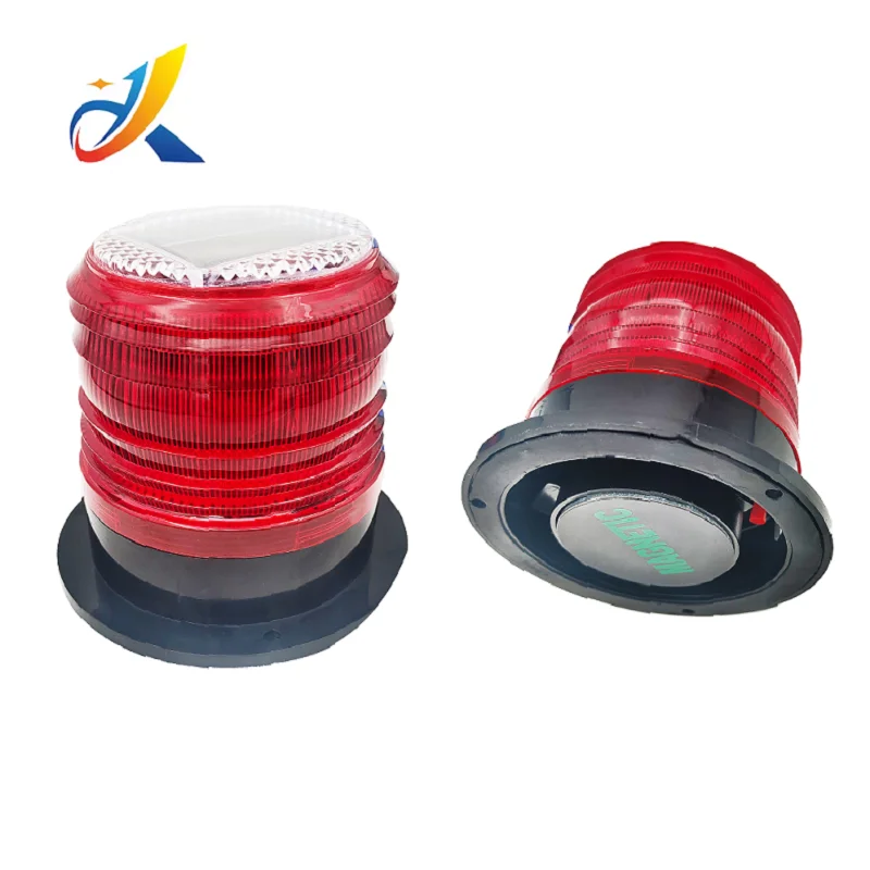 Hot sale solar warning light plastic led flashing light solar amber flashing light