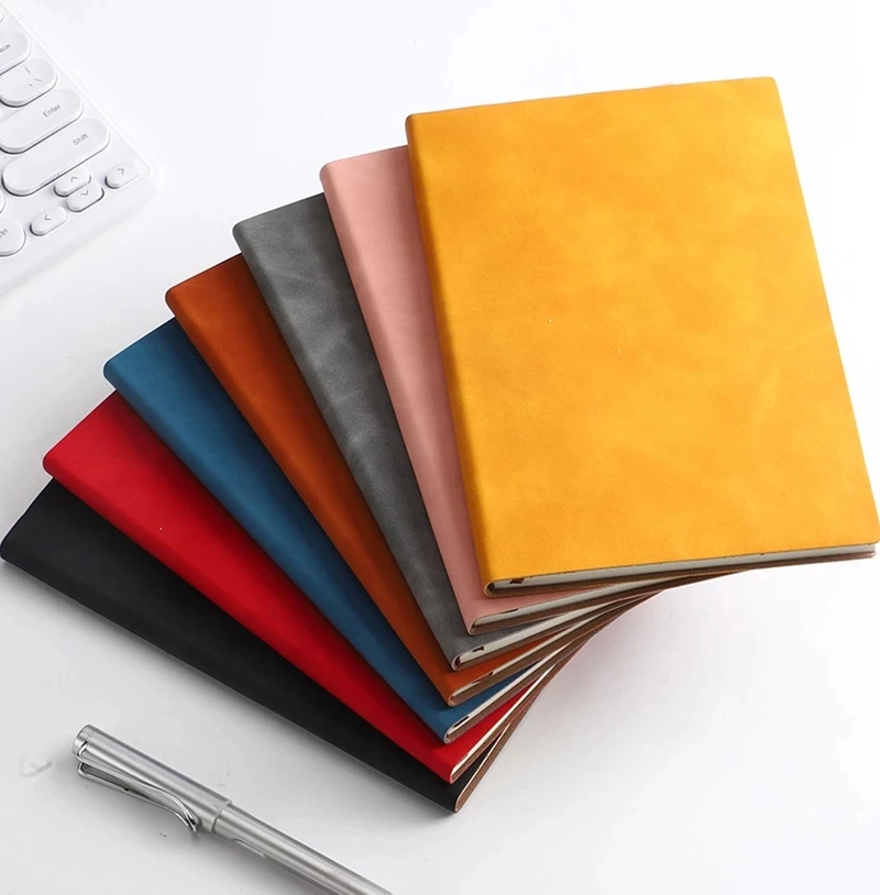 Wholesale Custom Printing Coated Journal A5 PU Leather Notebook