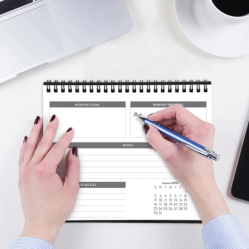 Unique design wholesale wire binding table desk flip calendars