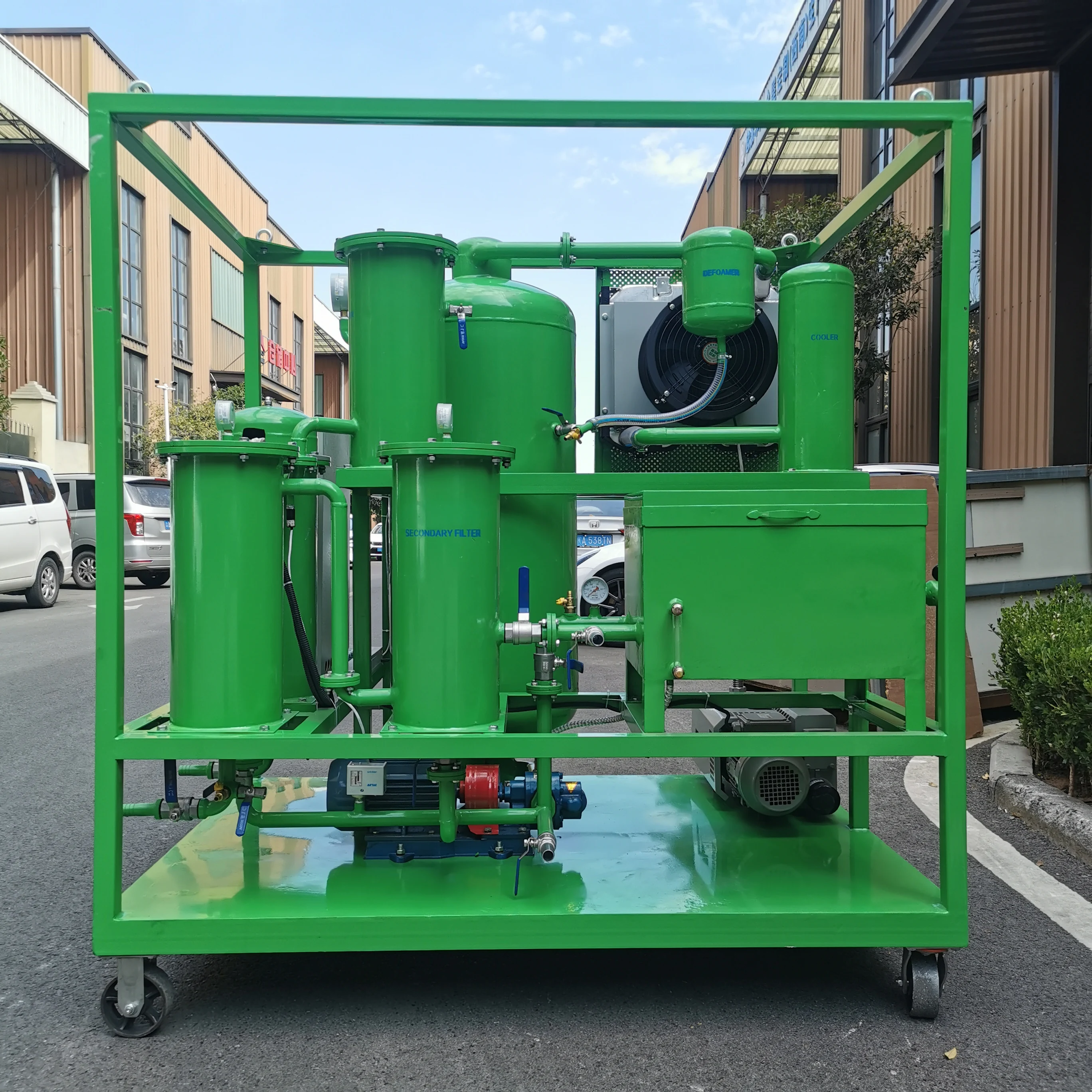 ZJD-K series industrial vacuum oil cleaner for hydraulic oil filtration machine