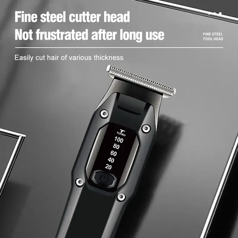 KM-659 Grooming Cordless Barber Clippers Hair Cutting Rechargeable USB Beard Trimmer Professional Hair Clippers for Men