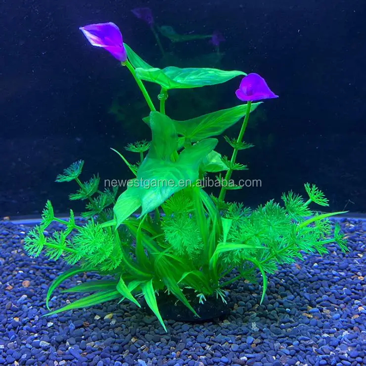 
lotus plant Aquatic product Fish tank decoration simulation plant aquarium landscape plastic plant decoration aquarium supplies 