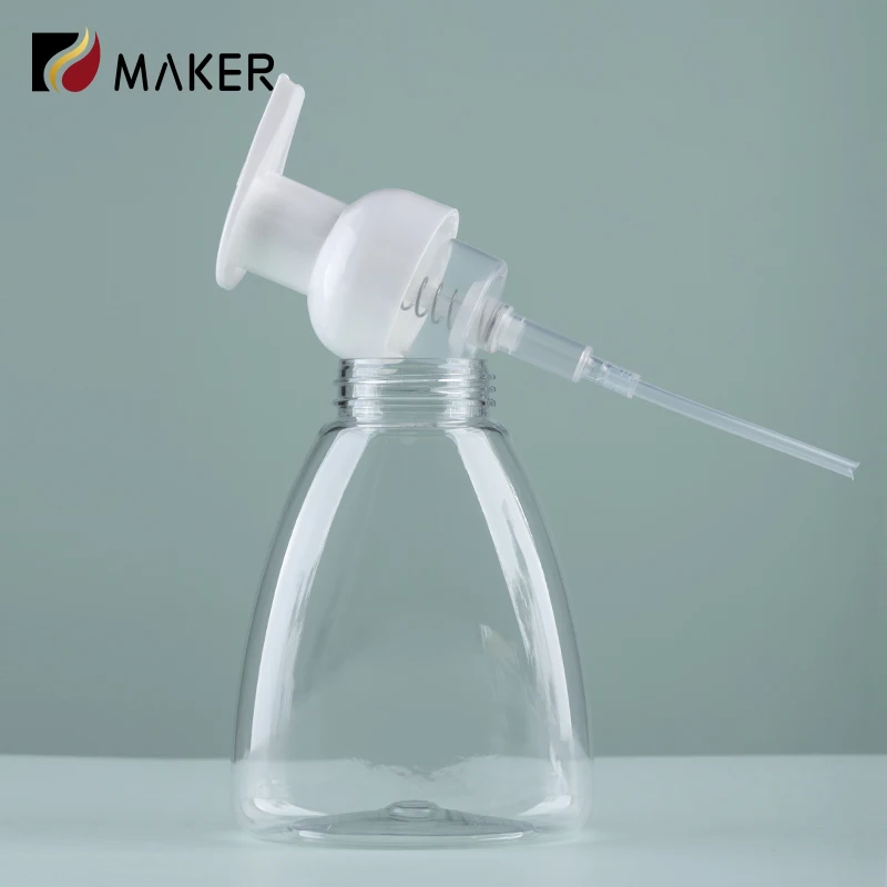 Custom Logo 250ml 300ml 500ml Transparent Foaming Bottles Clear PET Plastic Liquid Soap Hand Wash Foamer Mousse Foam Pump Bottle