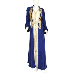 winter beautiful chiffon even long dresses women muslim malaysian kaftan kurtis luxury dubai wedding wear night abaya borka