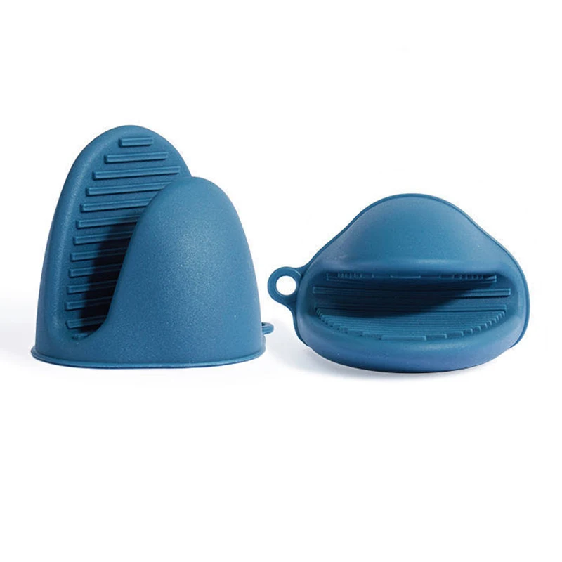 Недорогие силиконовые резиновые варежки для духовки, термостойкие варежки для духовки, протектор для красного пальца, держатель для посуды для кухни