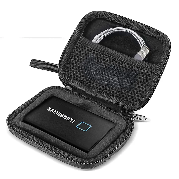 Hard EVA Carrying Case Shockproof Storage Travel Case for Samsung T7 Hard Drive