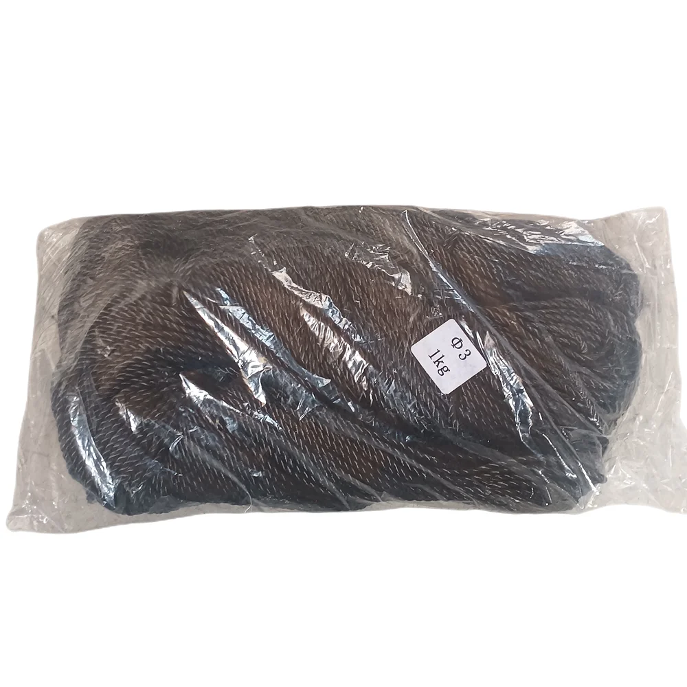 Custom Diameter High Strength Graphite Filler Fireproof Rope carbon fiber rope graphite rope