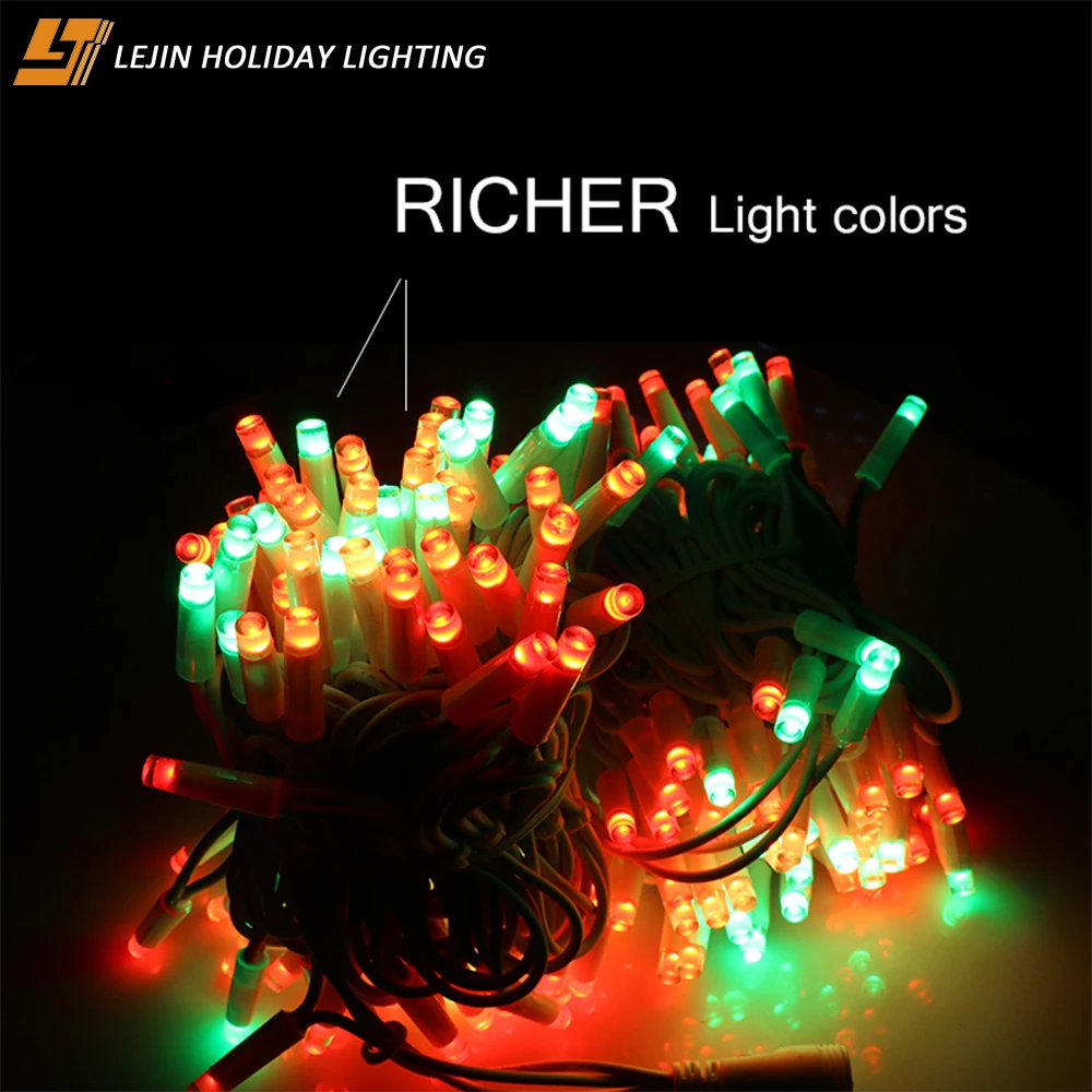 Outdoor decoration IP65 fairy remote control LED smart string lights for holiday lighting
