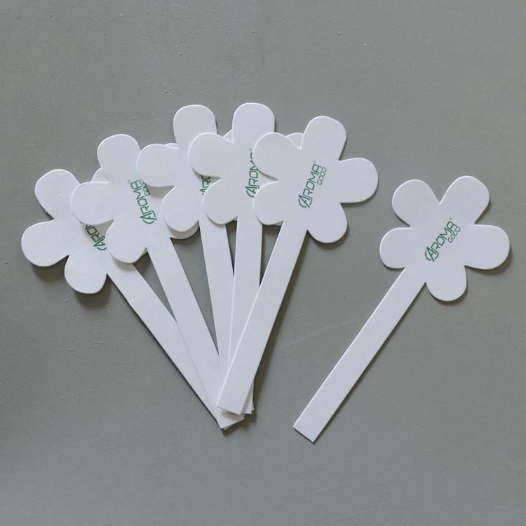 
China Guangdong Customized Shape Design Perfumery Absorbed Tester Paper Fragrance Blotter Paper Strips Testing For Perfume 