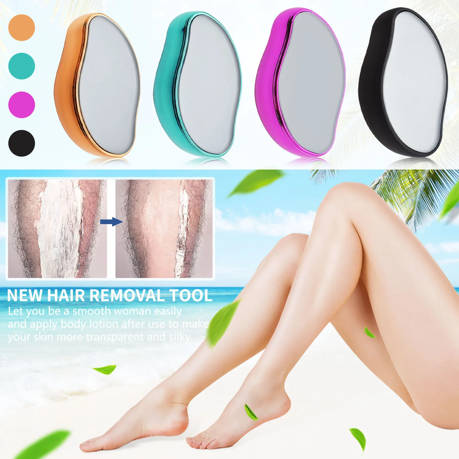 Hot selling painless crystal hair eraser remove crystal hair remover for hand and leg