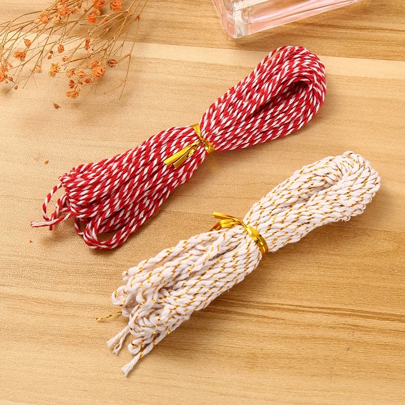 E-Magic 2023 ready to ship Christmas fastness 2MM Cotton cord Custom String Rope for Wedding decoration
