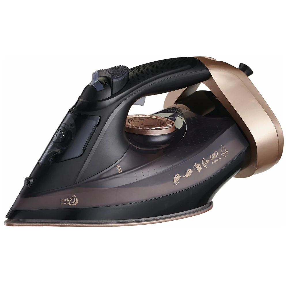 Factory New Corded household Steam Iron with Ceramic Soleplate Anti-clac anti-drip and auto shut-off