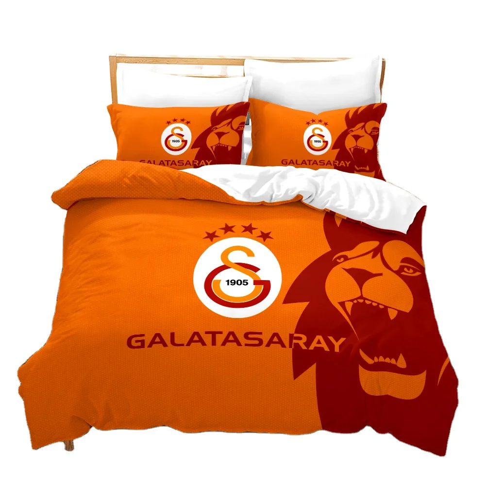 
Factory supply 3d beddings FOOTBALL CULB 4th bed sheet bedding set luxury newly bed sheets cover set 