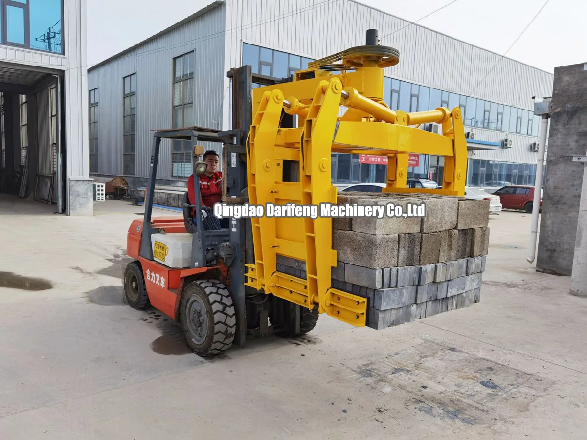 forklift clamp attachments for handling various kinds of block and brick