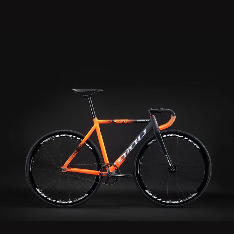 
Fixed Gear Bike -Track 2 700c Bicycle Fixie Road Racing Bikes Full Carbon Fork bicycle fixie 