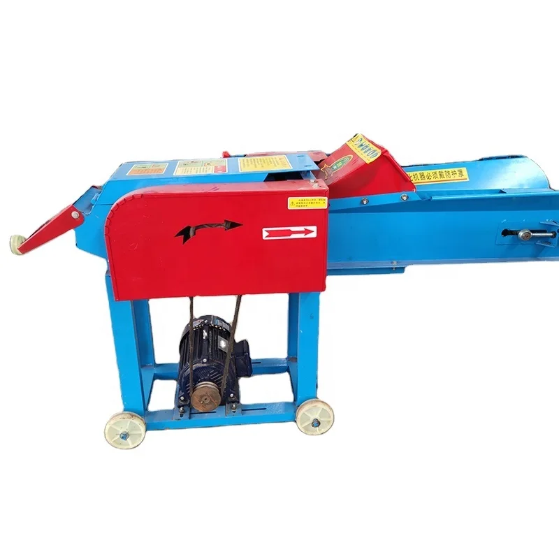 Grass Crusher Hay Chopping Straw Crusher Feed Hammer Mill Grain Grinder For Animal Feed