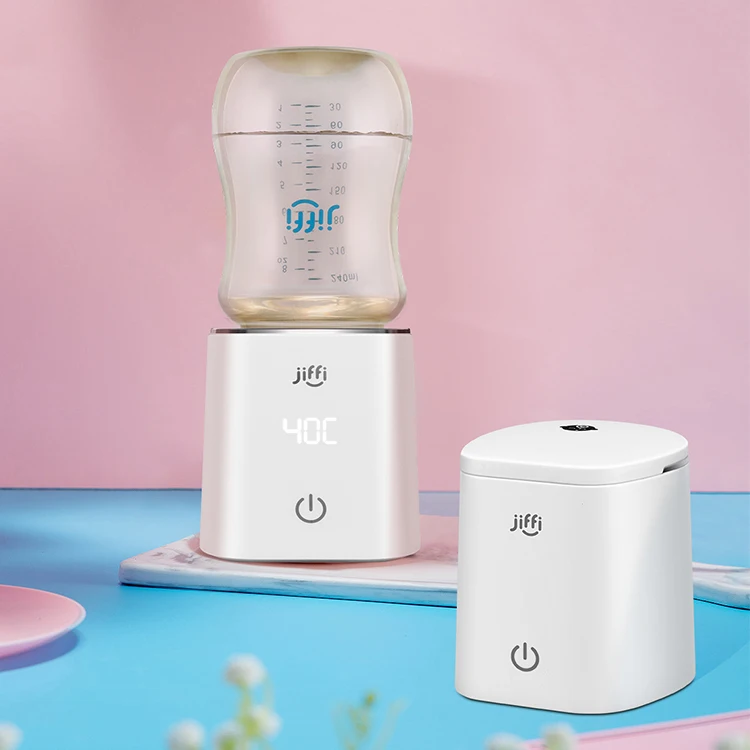 Jiffi Portable Outdoor Travel Electric Smart Wireless Hot Water Baby Food Fast Feeding Bottle Warmer For Milk