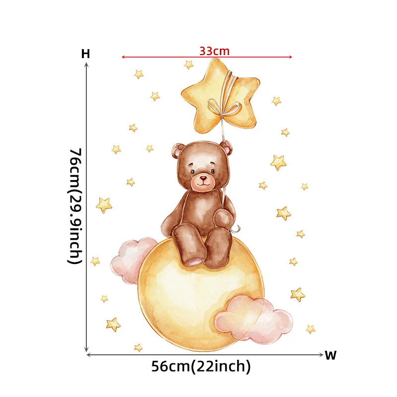 Home Decor Sweet Dream Moon Hot Air Star Baby Nursery Decor Child Room Decor For Living Room Bedroom
