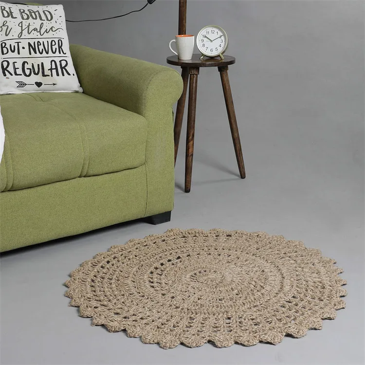 4X6 Jute Rug 5X3 Area Thin Tan 2X3 Aera 5X8 5X7 8X10 Non Skid Entryway Beige Carpet Sisal Woven Homemade Linen Braided Rugs