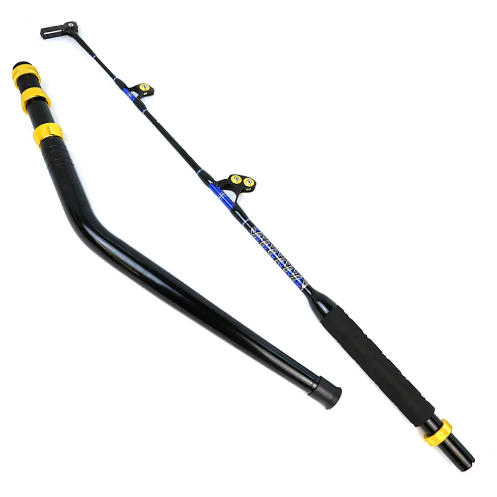 Boat Fishing Rod Roller Guides Tuna Pole Deep Sea Big Game Trolling Rod For Saltwater
