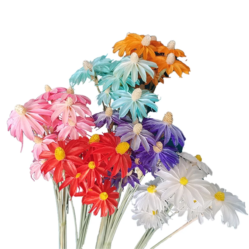 Cheap Price New Arrived  Dried Artificial Flowers  Preserved Handmade Gem Orchids Flower For Home Decor