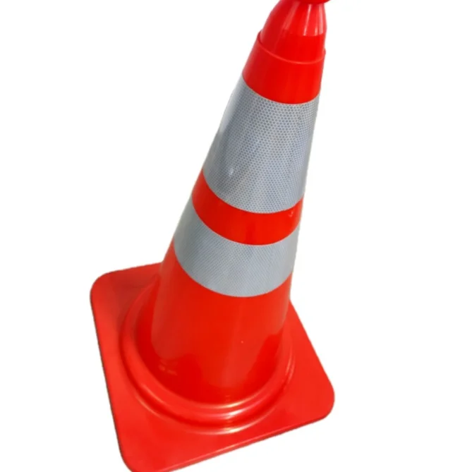 750mmm road barriers pvc orange safety cone traffic cone with reflective film sheeting collar