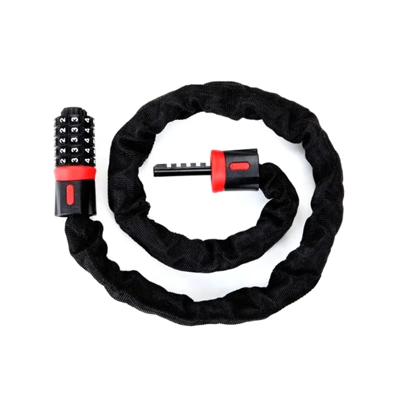 Лидер продаж, дешевый Популярный продукт на заказ, велосипедная фиксирующая цепь с ПВХ покрытием, стальной трос, велосипедный замок цепи