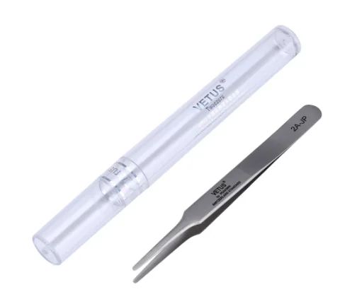 Precision VETUS Tweezers Pinzas 7SA-JP SS-JP Stainless Steel Super Hard Antimagnetic Tweezers for Mobile Phone Repair Tools