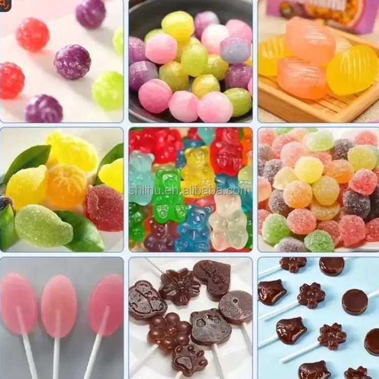 tabletop Small lollipop hard soft Gummy Chocolate fruit Jelly Gummy taffy Candy Bear Making Maker Machine price