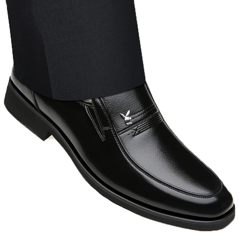 
Two Layer Cowhide Pu Lining Shoes Men Formal Leather Men Leather Shoes 