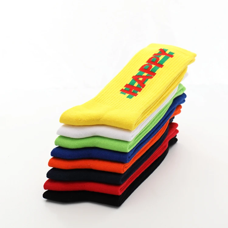 2023 custom wholesale sports socks custom with logo  breathable crew cotton dress socks for men  running socks
