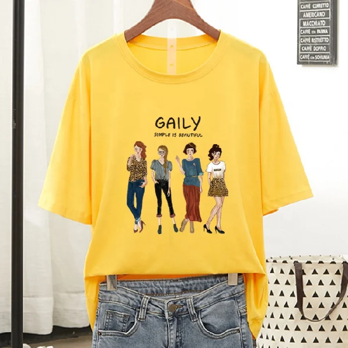 Оптовая продажа, летние футболки, женские модные футболки, женская одежда, черные футболки с графикой для девочек с Микки и Instagram