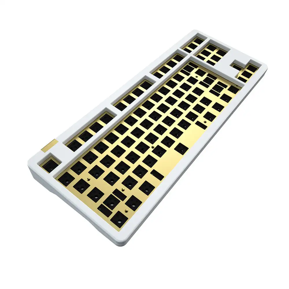 Idobao ID87 Bestype TKL 87 клавиш Алюминиевый CNC Горячая замена южнообразная механическая клавиатура с латунным весом