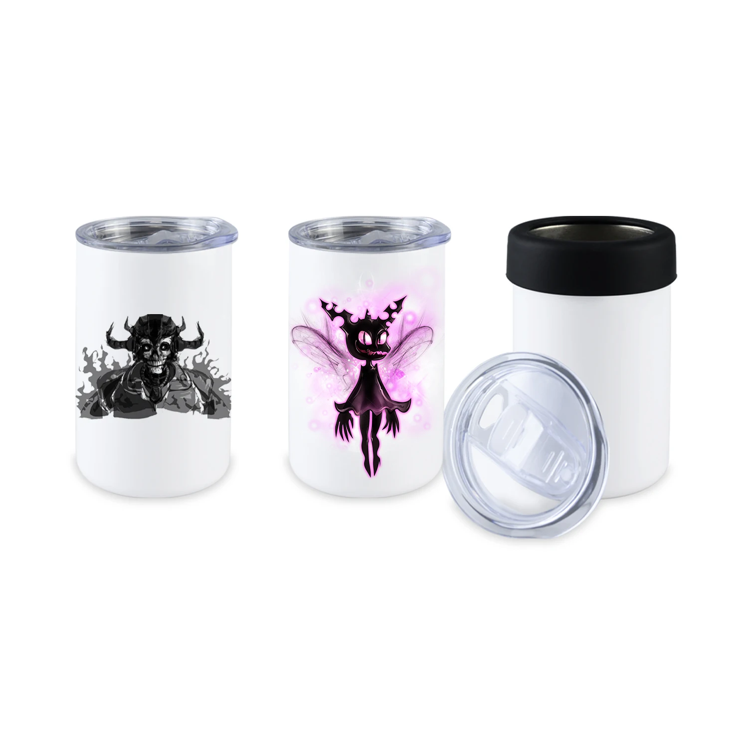 us warehouse free shipping stainless steel double wall blanks small can insulator 12oz skinny can cooler sublimation