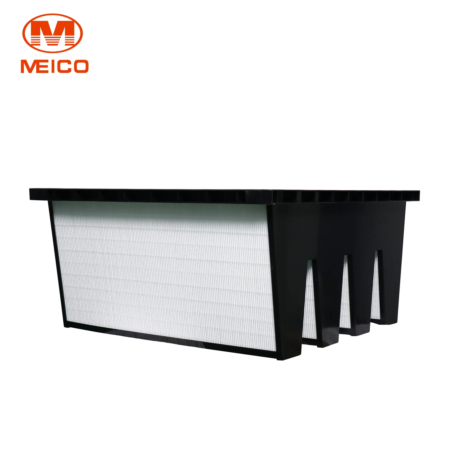 V-bank HEPA Filter ABS Frame HVAC Air Filtration System V-bank Plastic Frame Pleated Filter W-shaped Filter