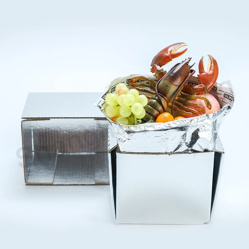 Cold Storage Insulated Packaging Custom Printed Food Packaging Shipping Custom Carton Box Maintain temperature for 3 days