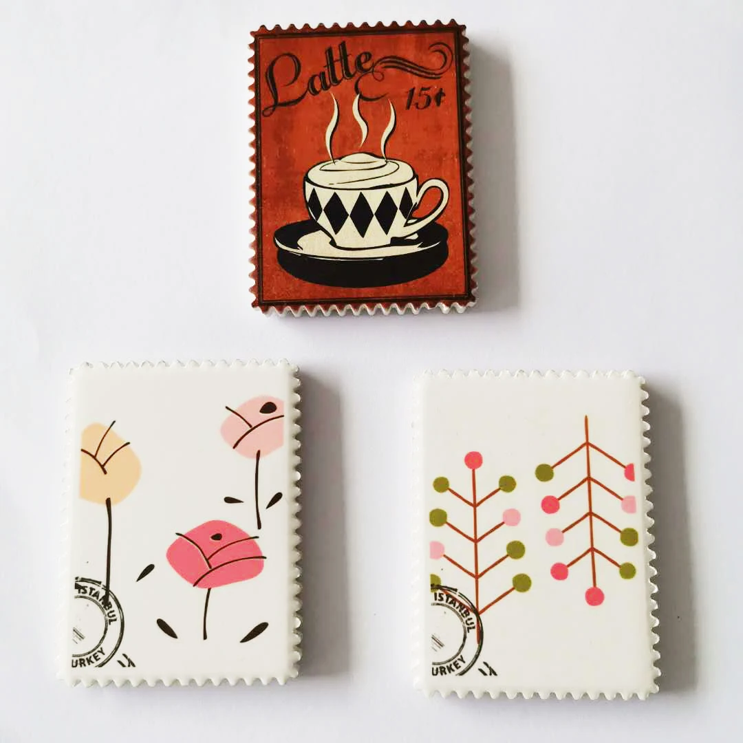 New Design and Cheap Price Decoration Ceramic Fridge Magnet Custom
