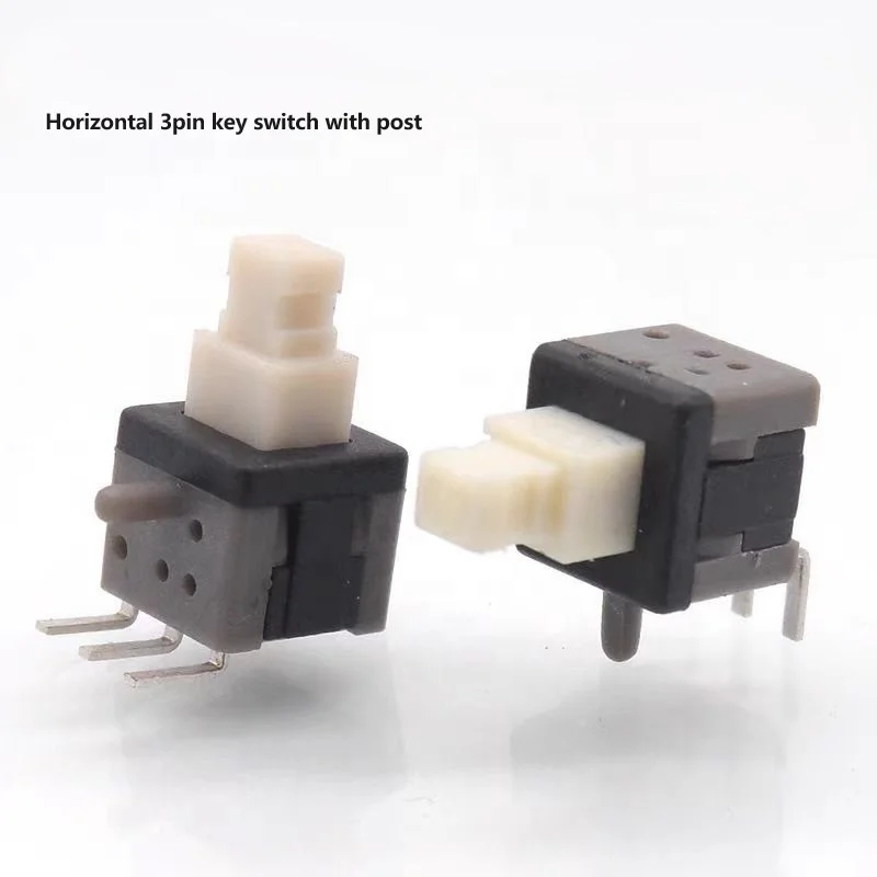 XKB5858-Z-C LATCHING Horizontal Plug 160gf 250V 30V 10000 times Without 100mA Plugin Pushbutton Switches ROHS